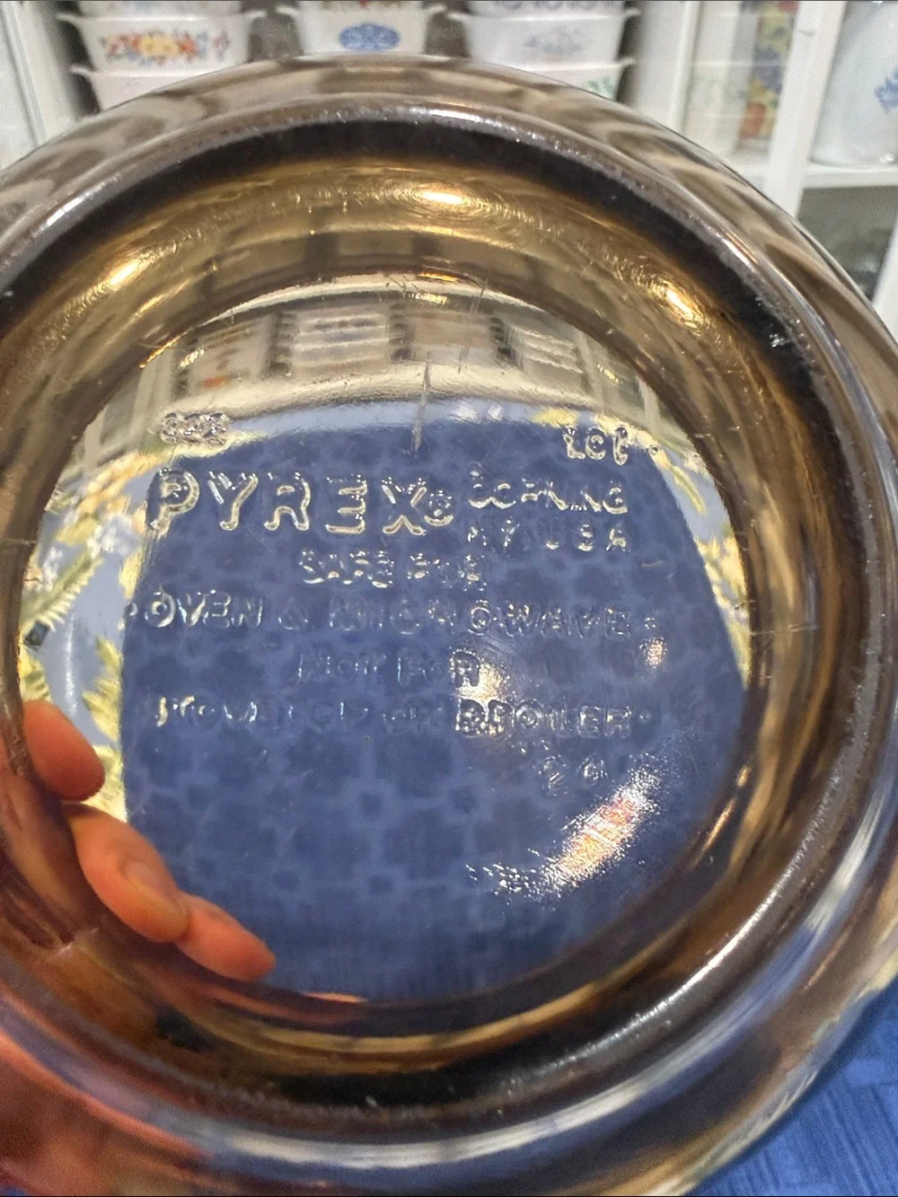 Pyrex Amber Brown Glass Mixing Bowl 1 quart